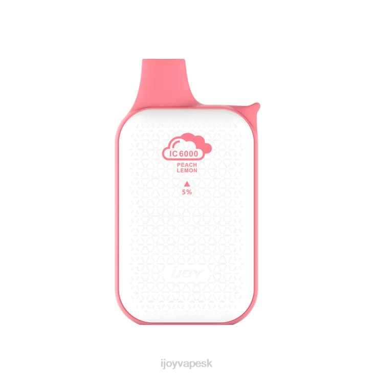 iJOY Vape Order Online | iJOY Bar IC6000 jednorazové 8X02209 broskyňový citrón